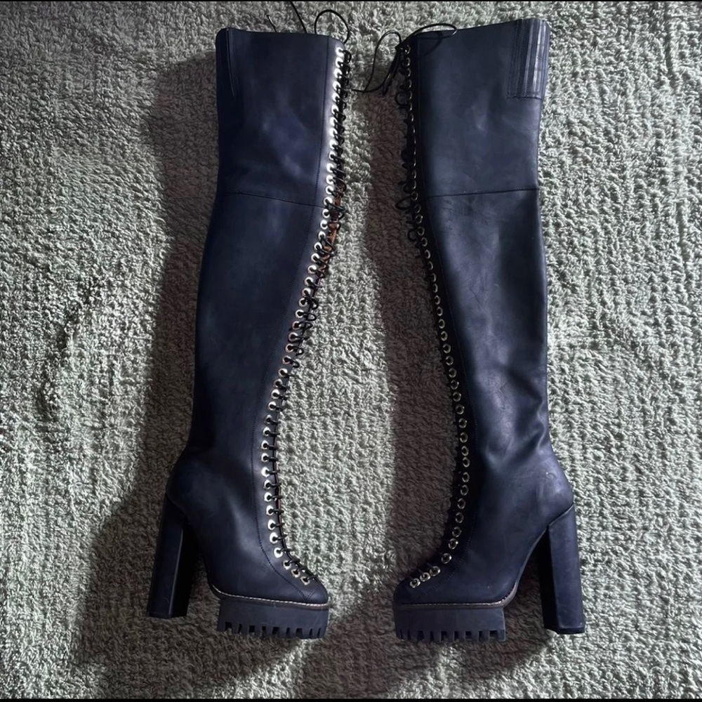 ISO Jeffrey Campbell “Ibiza Last” lace up OTK boots!